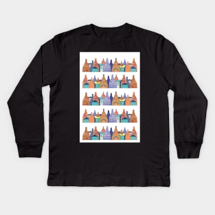 STOKE ON TRENT: BOTTLE KILNS Kids Long Sleeve T-Shirt